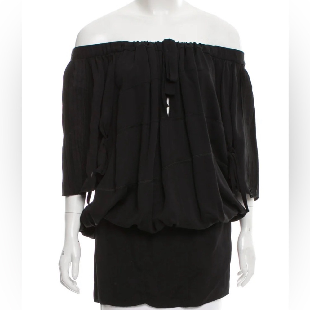 Prada off-the-shoulder tunic